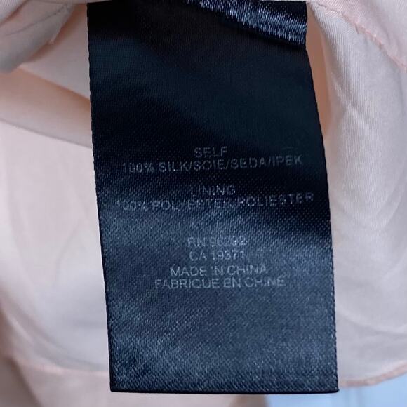 NWOT TIBI Dress 4 Silk Peach Beach-Ball-Print A-Line Flounce Tiered Sleeveless - Picture 5 of 5